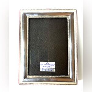 Vintage Wallace Silversmith 3.5” x 5” Sterling Picture Frame